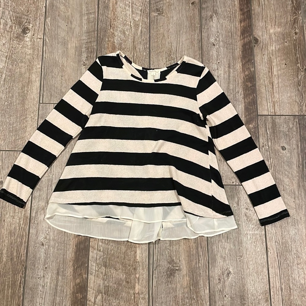 Cream and black sweater
